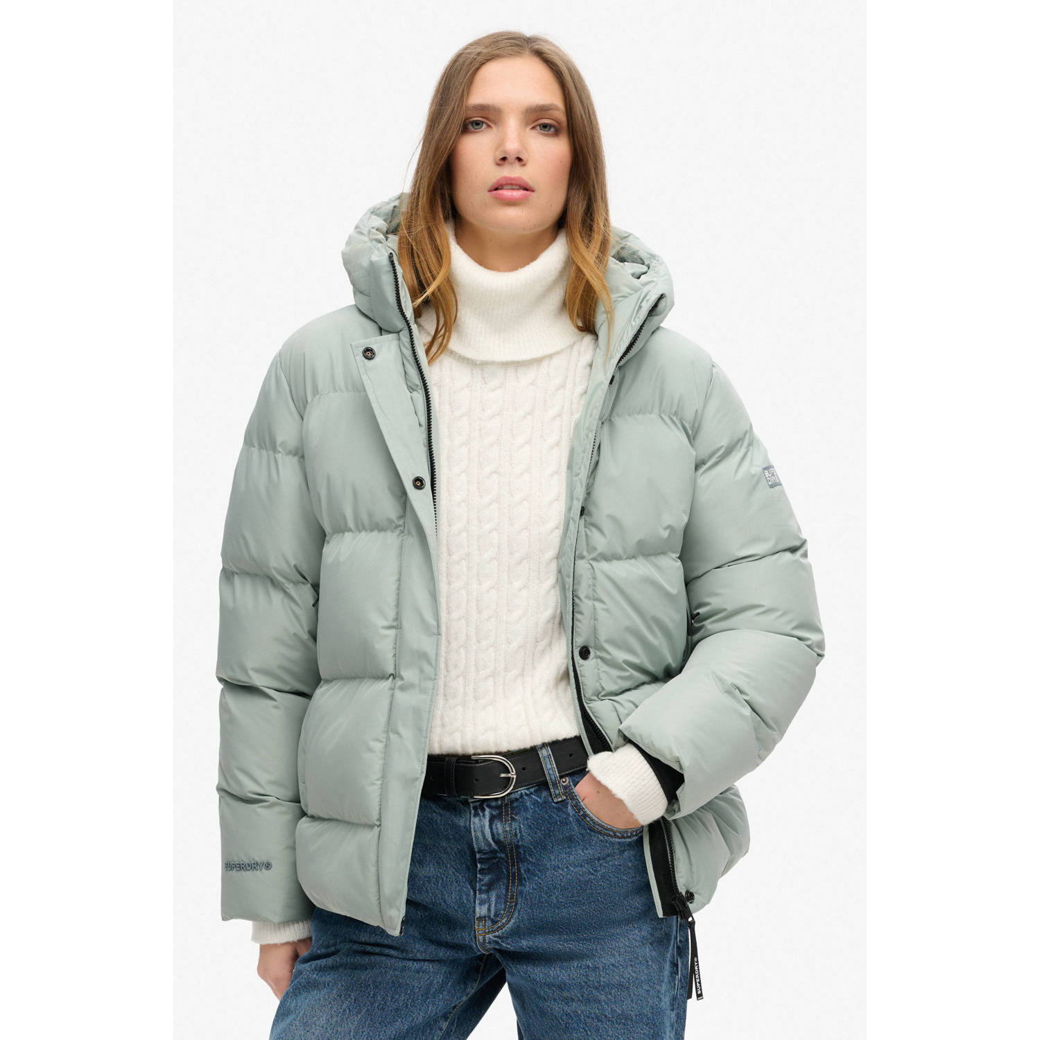 Superdry Donsjas Doudoune à capuche 5 compartiments femme