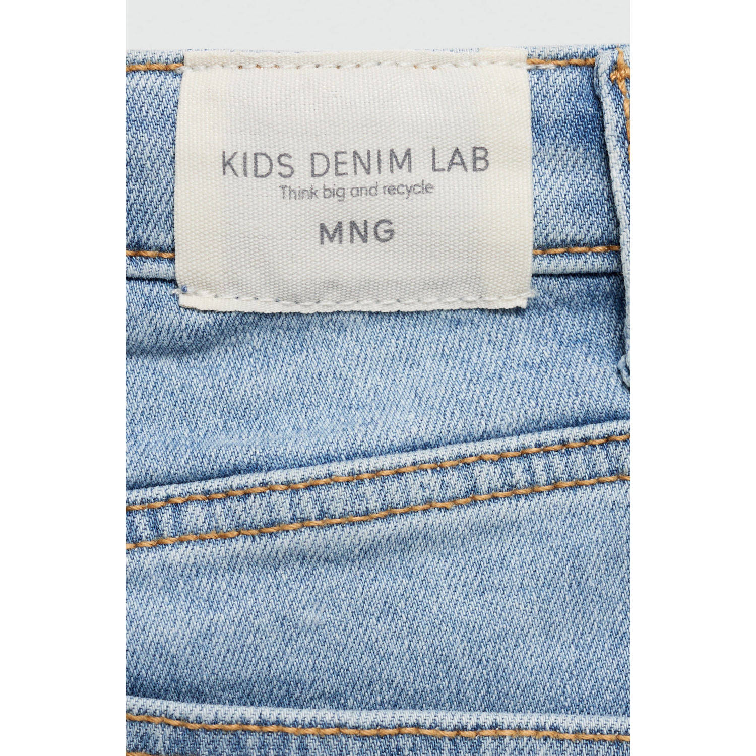 Mango Kids skinny jeans light blue denim