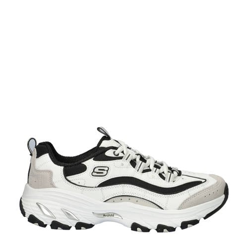 Skechers Arch Fit D'Lites chunky sneakers wit/zwart afbeelding