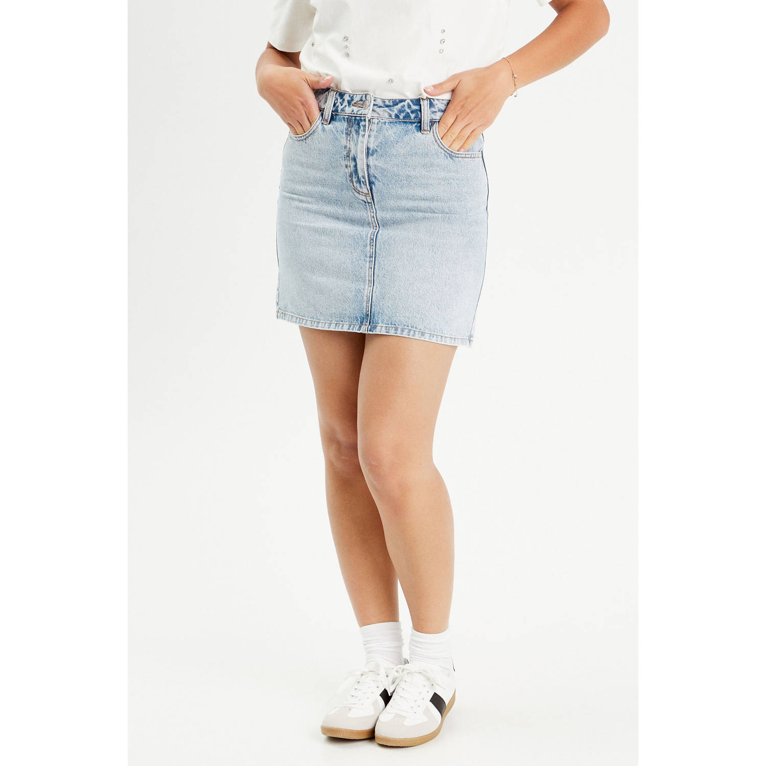 Cache denim spijkerrok light blue