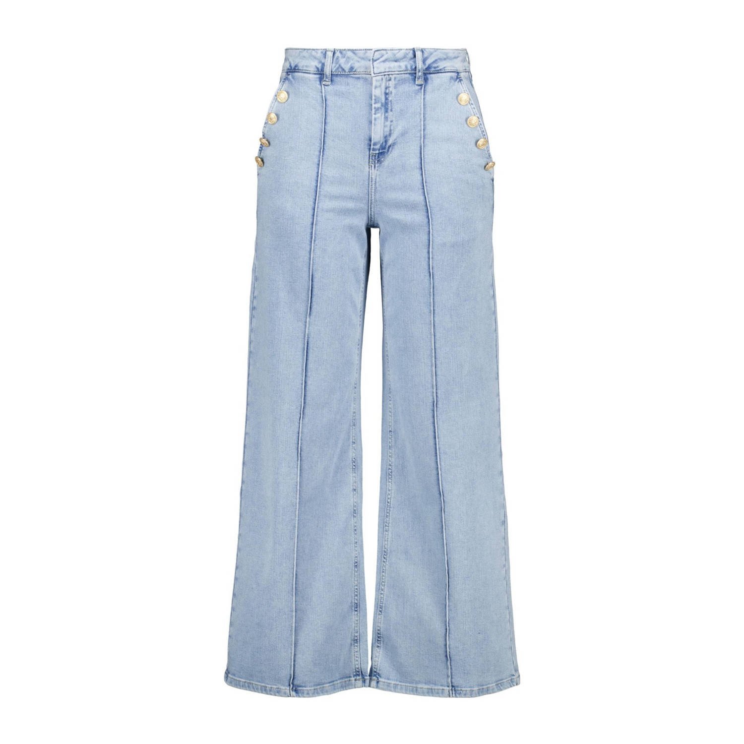 MS Mode wide leg jeans light blue denim
