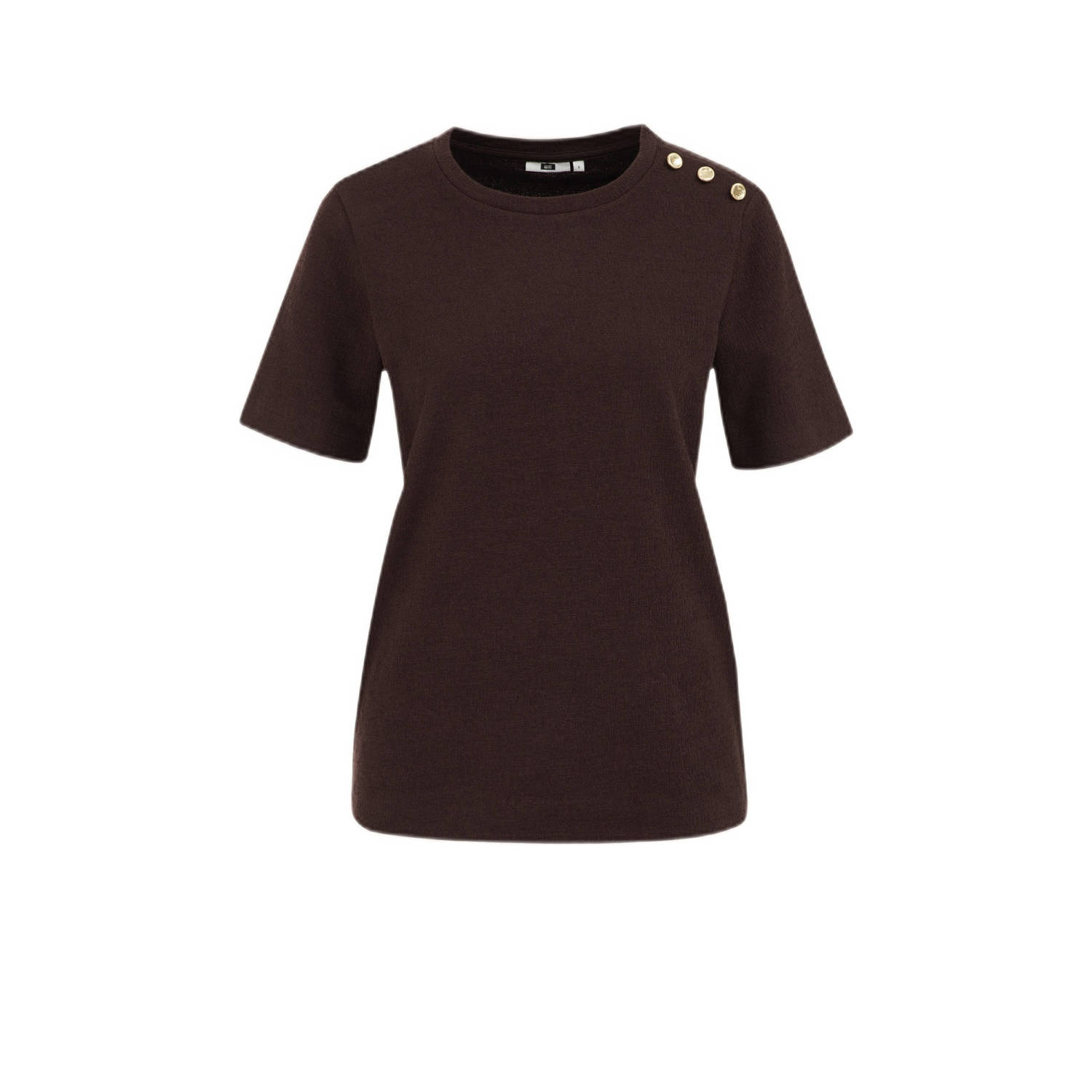 WE Fashion T-shirt black coffee
