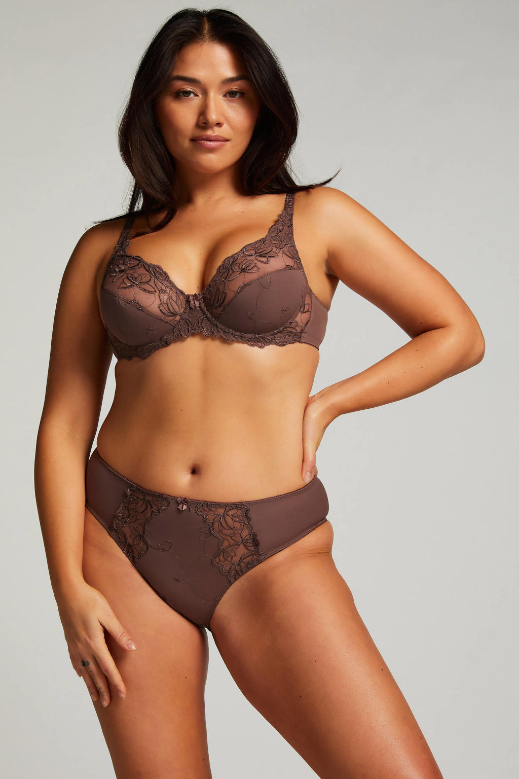 Hunkemöller high waist slip Diva bruin