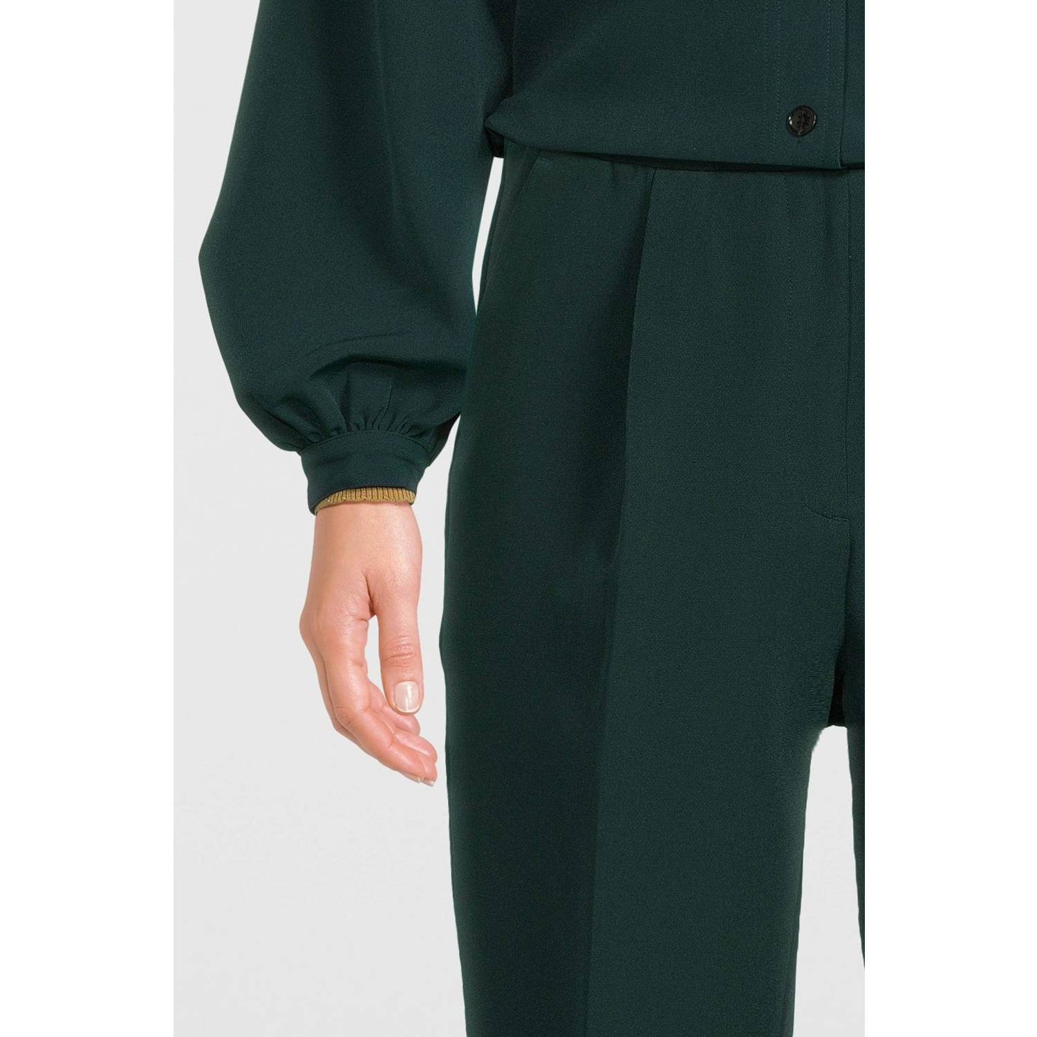 Scotch & Soda relaxed pantalon donkergroen