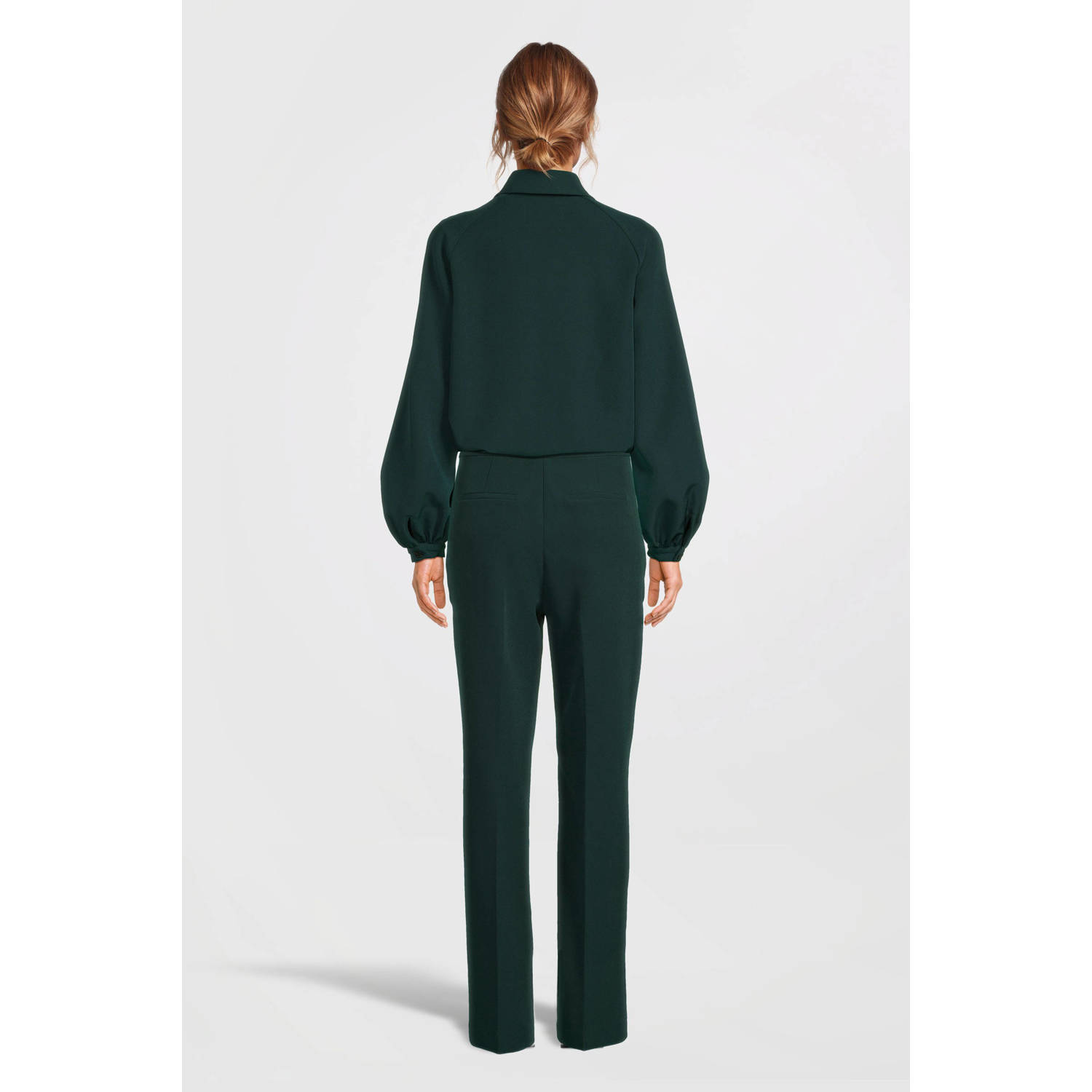 Scotch & Soda relaxed pantalon donkergroen