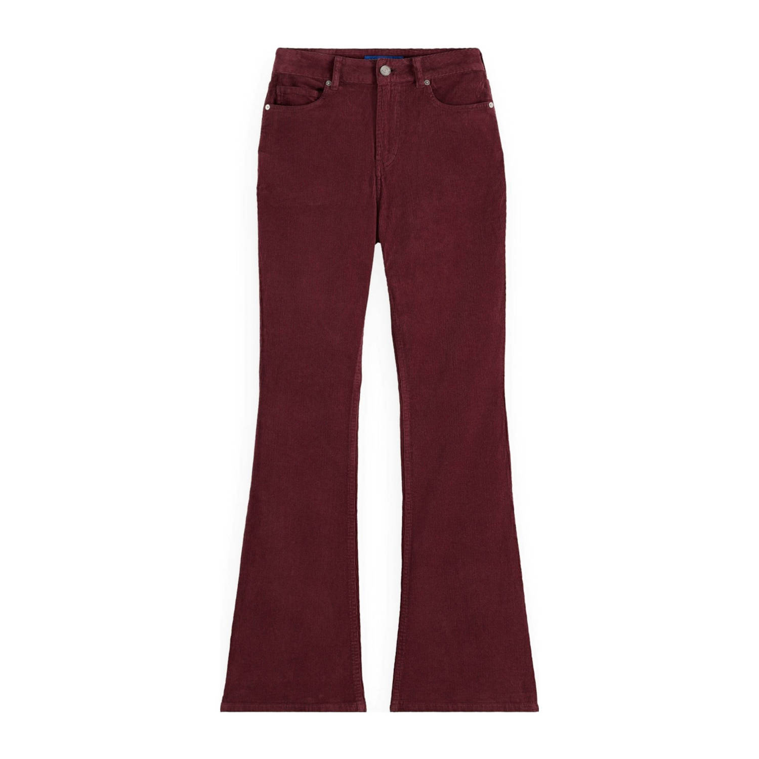 Scotch & Soda corduroy flared jeans donkerrood