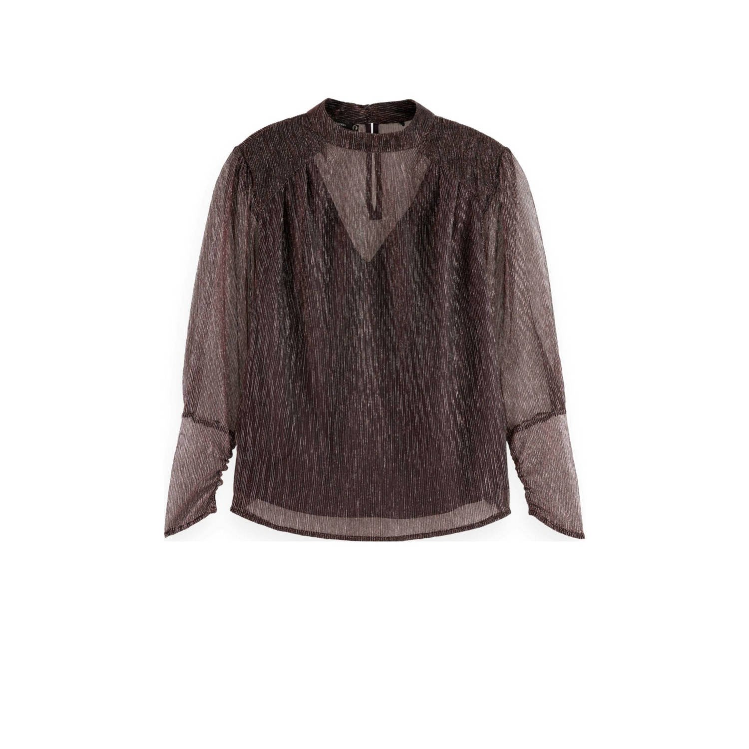 Scotch & Soda blousetop donkerrood