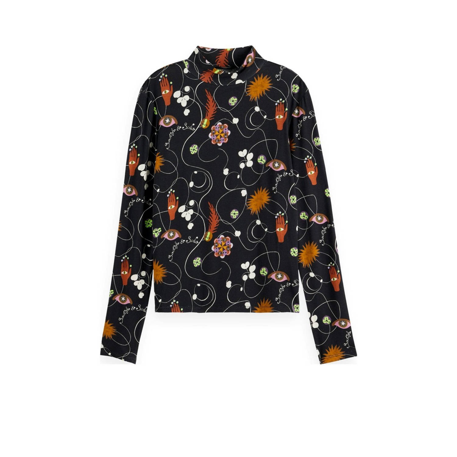 Scotch & Soda Gedrukte Lange Mouw Pullover Multicolor Dames