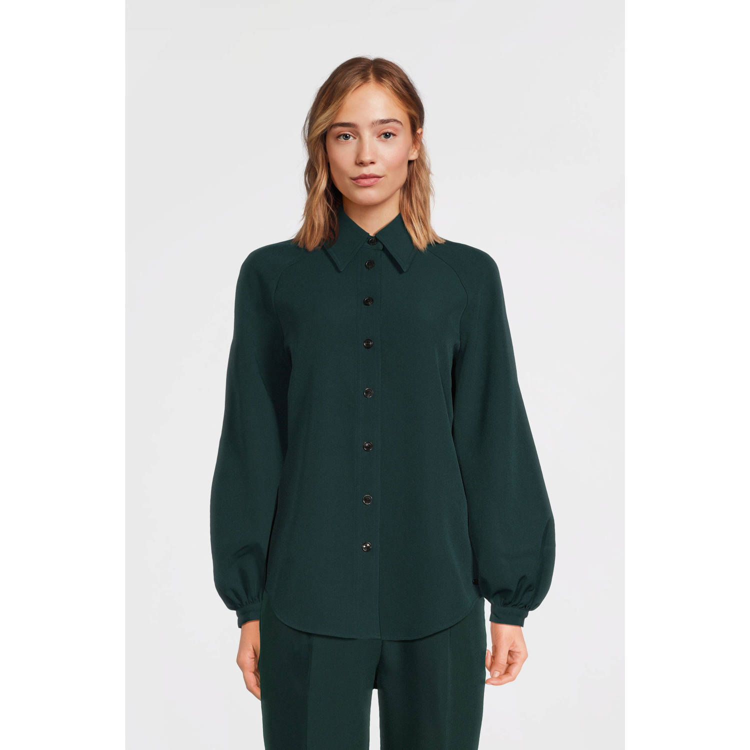 Scotch & Soda blouse donkergroen