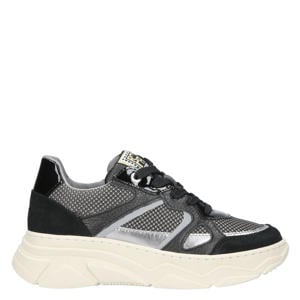 leren sneakers zwart