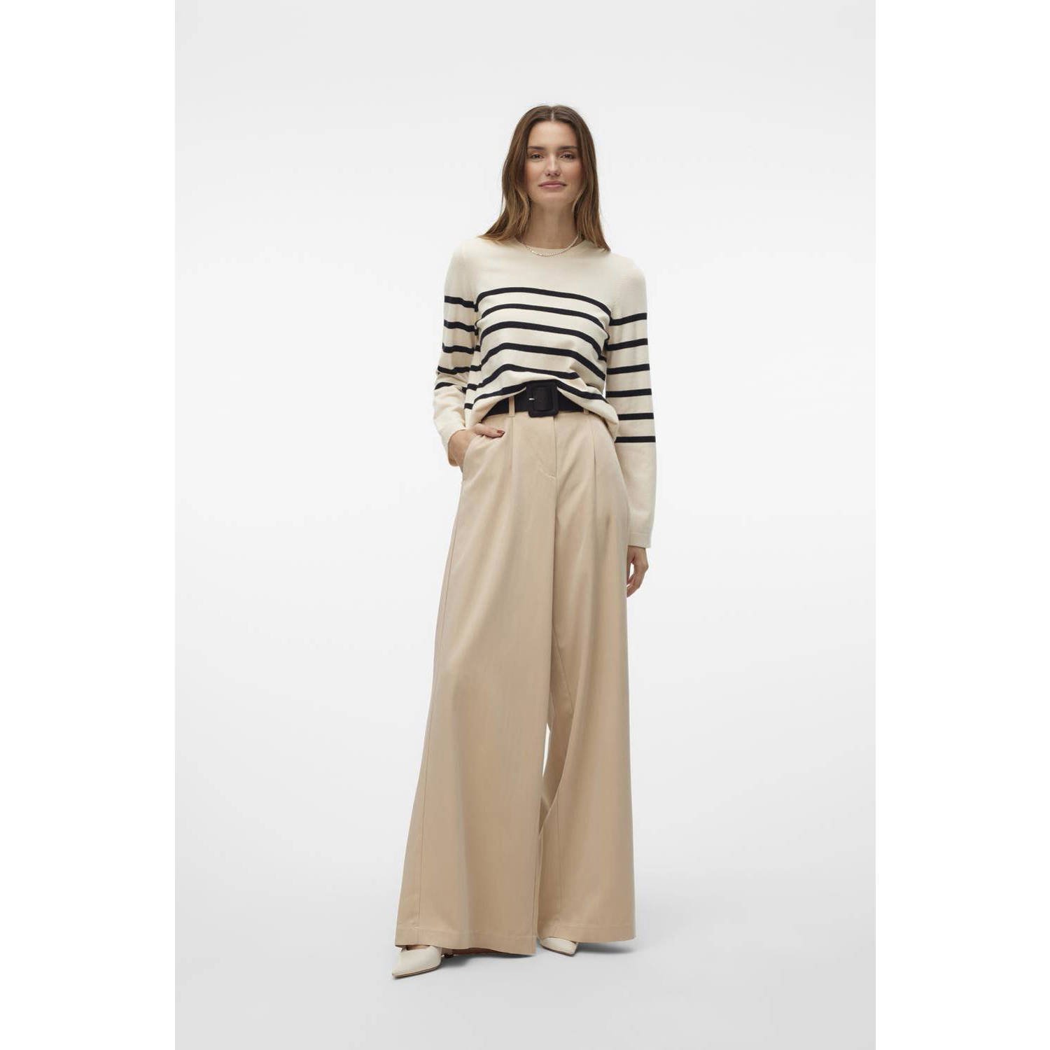 VERO MODA gebreide trui ecru
