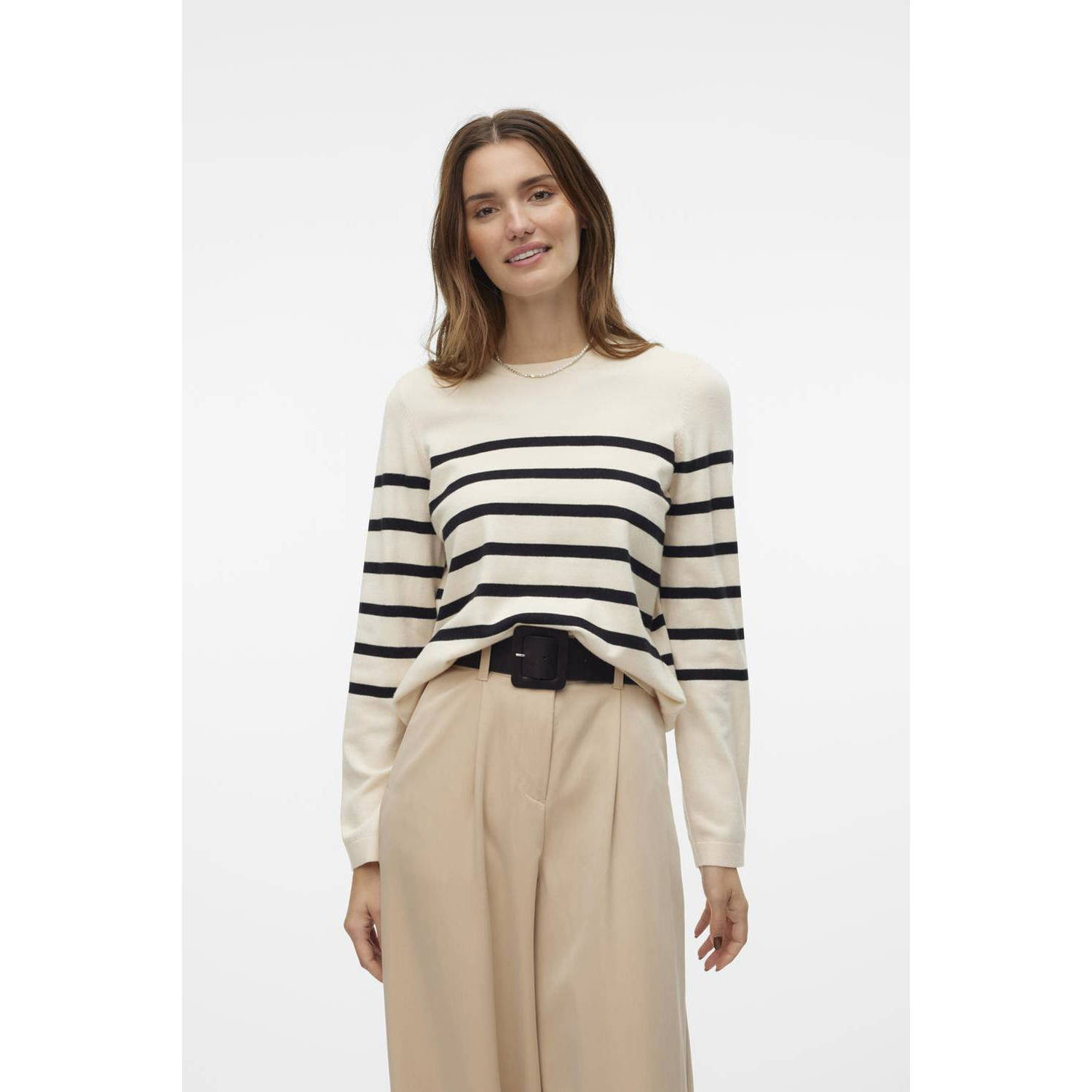 VERO MODA gebreide trui ecru