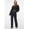 VERO MODA high waist wide leg jeans VMTESSA dark blue denim