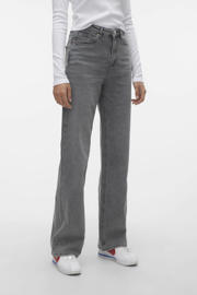 thumbnail: VERO MODA high waist wide leg jeans VMTESSA grey denim
