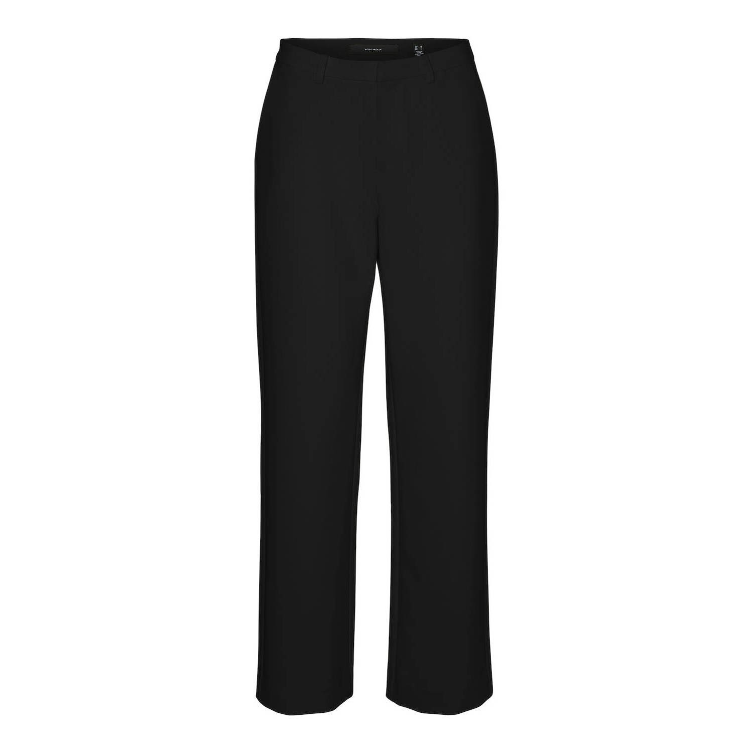 VERO MODA straight fit broek VMCLAIR zwart