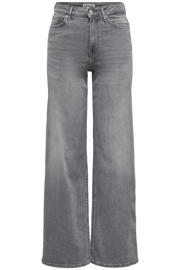 thumbnail: ONLY high waist wide leg jeans ONLMADISON grey denim