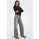 ONLY high waist wide leg jeans ONLMADISON grey denim