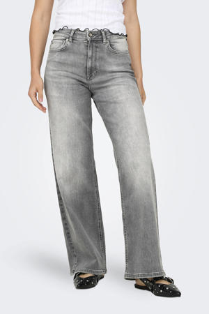 high waist wide leg jeans ONLMADISON grey denim