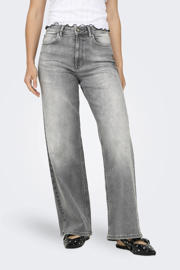 thumbnail: ONLY high waist wide leg jeans ONLMADISON grey denim