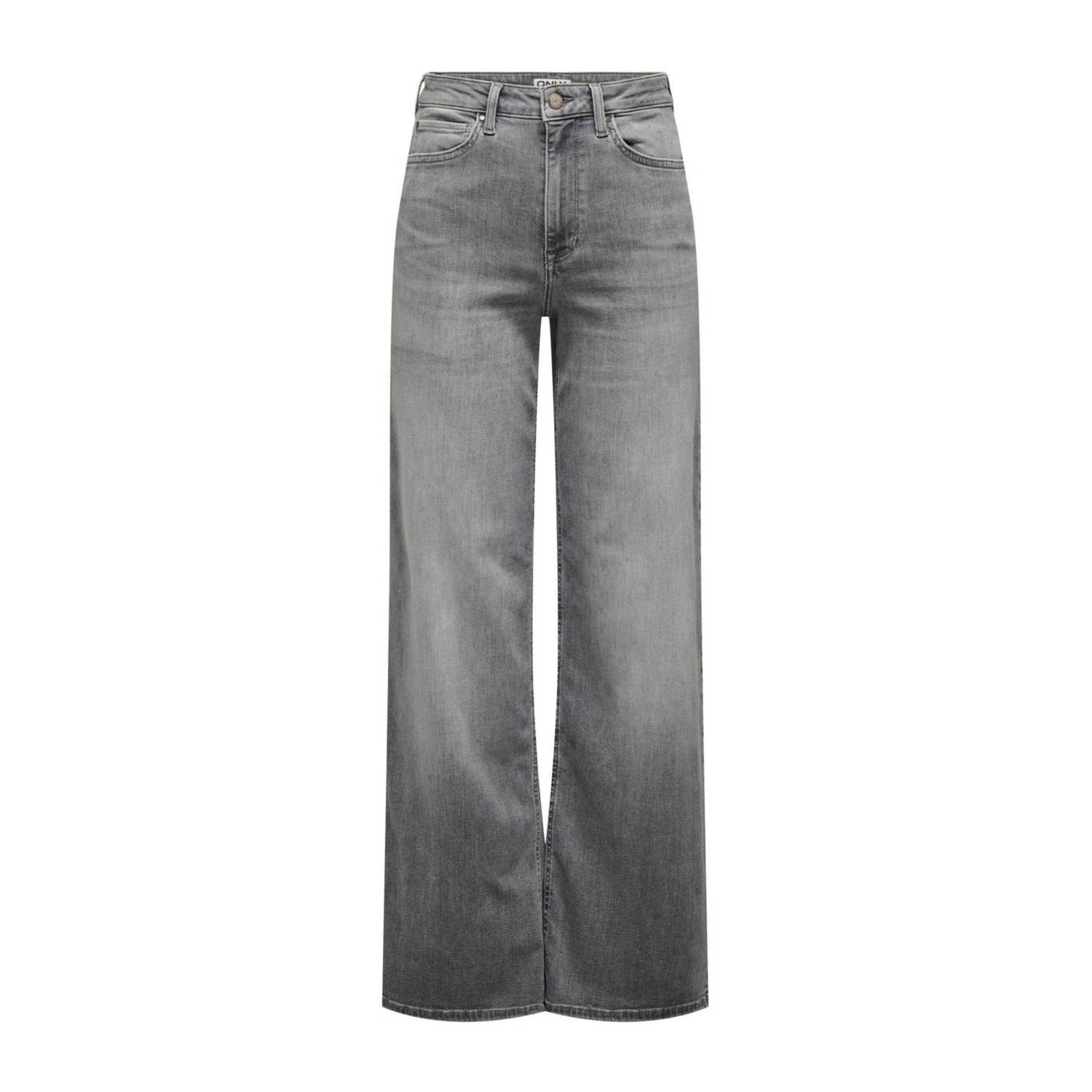 ONLY high waist wide leg jeans ONLMADISON grey denim