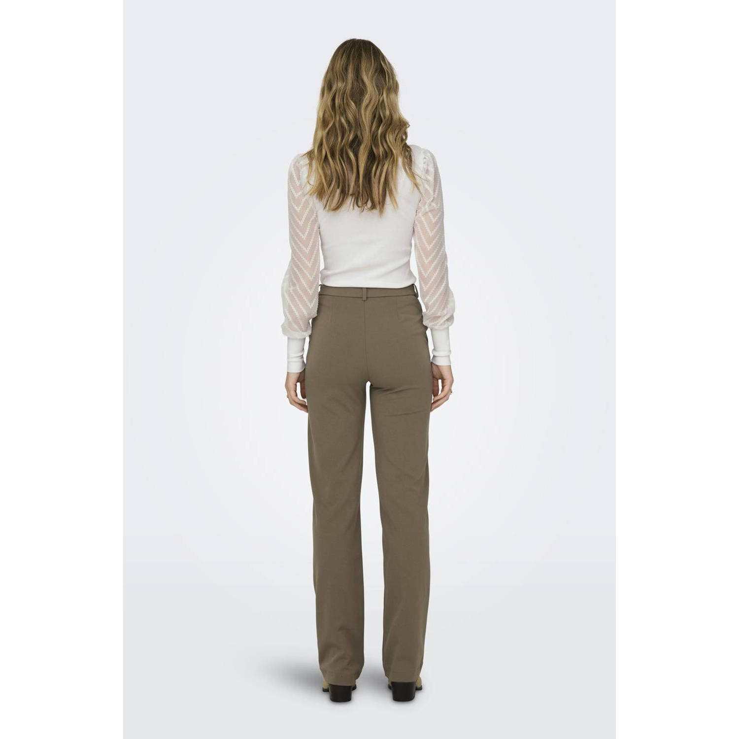 ONLY high waist straight fit pantalon ONLRAFFY-YO