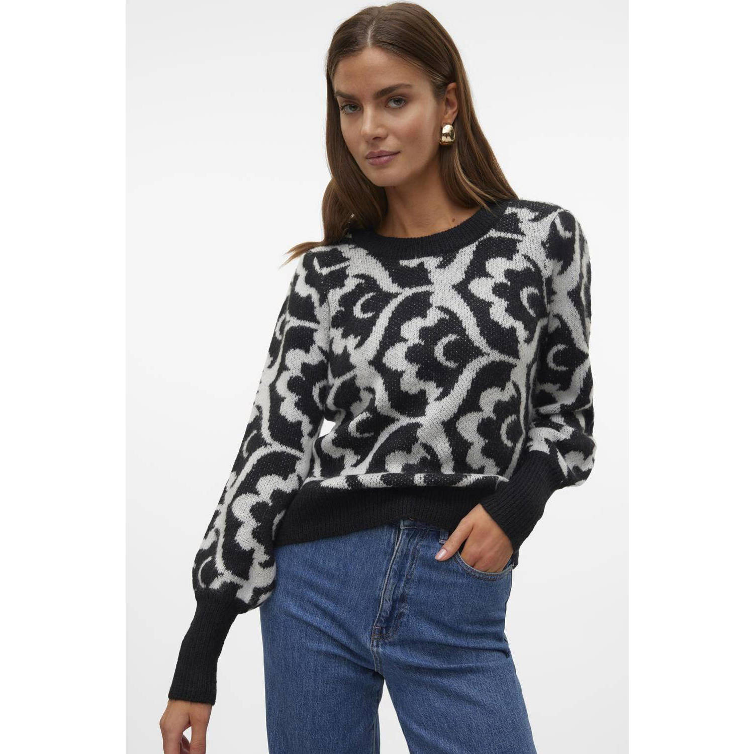 VERO MODA gebreide trui zwart