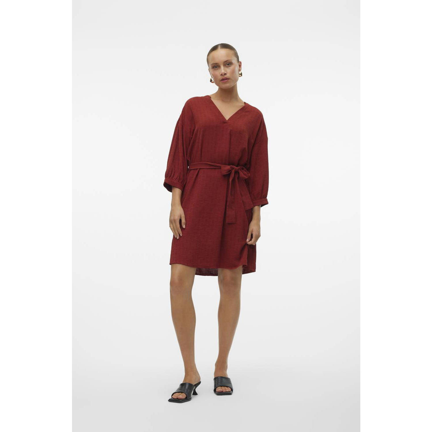 VERO MODA A-lijn jurk VMMYE brique