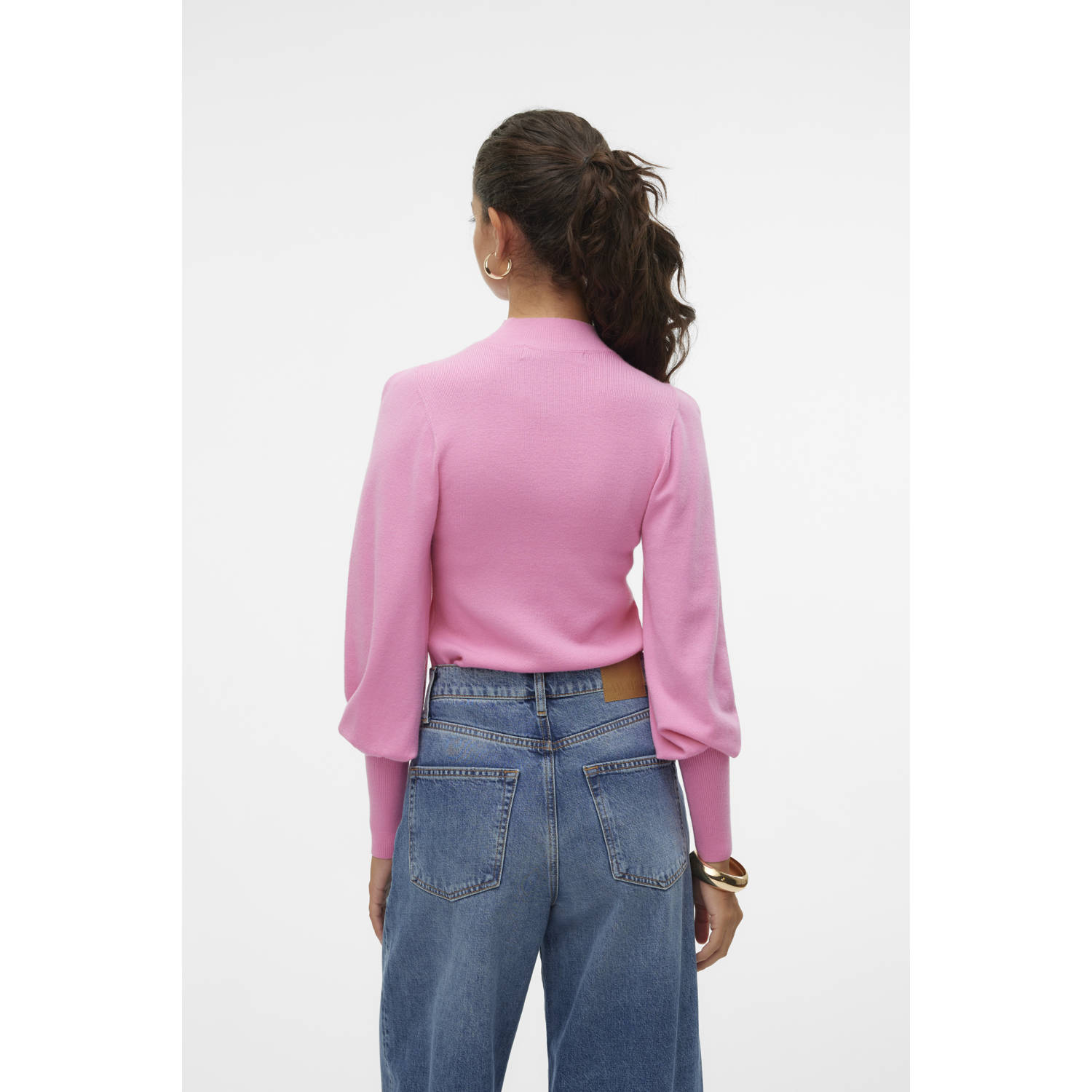 VERO MODA fijngebreide trui VMHOLLYKARISPUFF