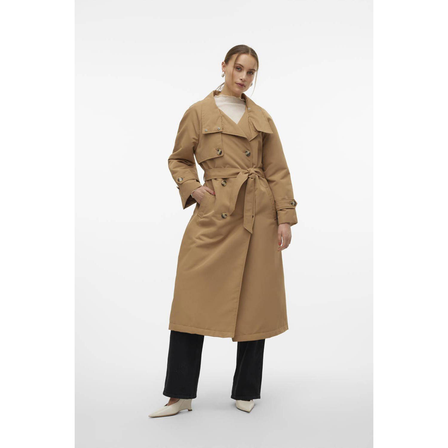 VERO MODA trenchcoat tussen VMTHEA camel