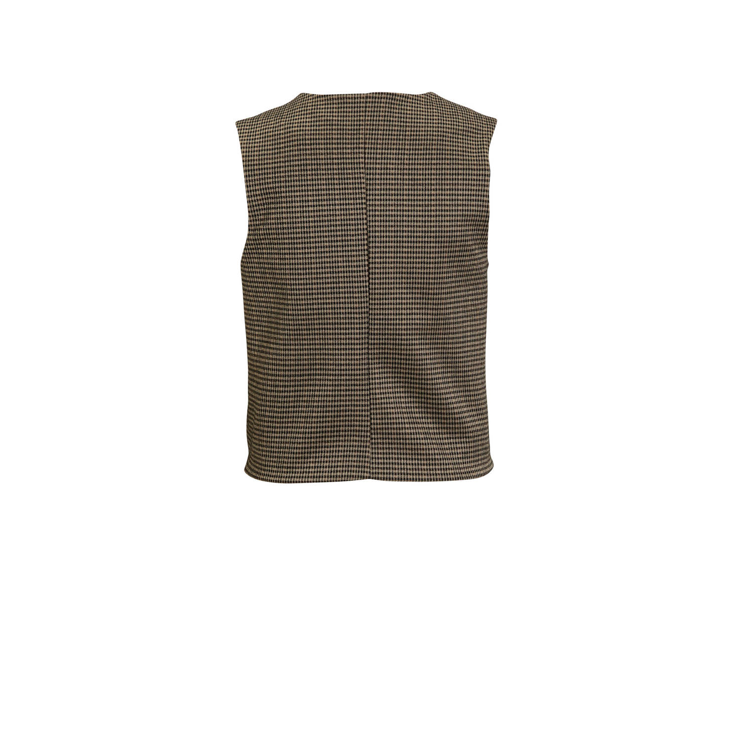 JDY geruit gilet GEGGO bruin
