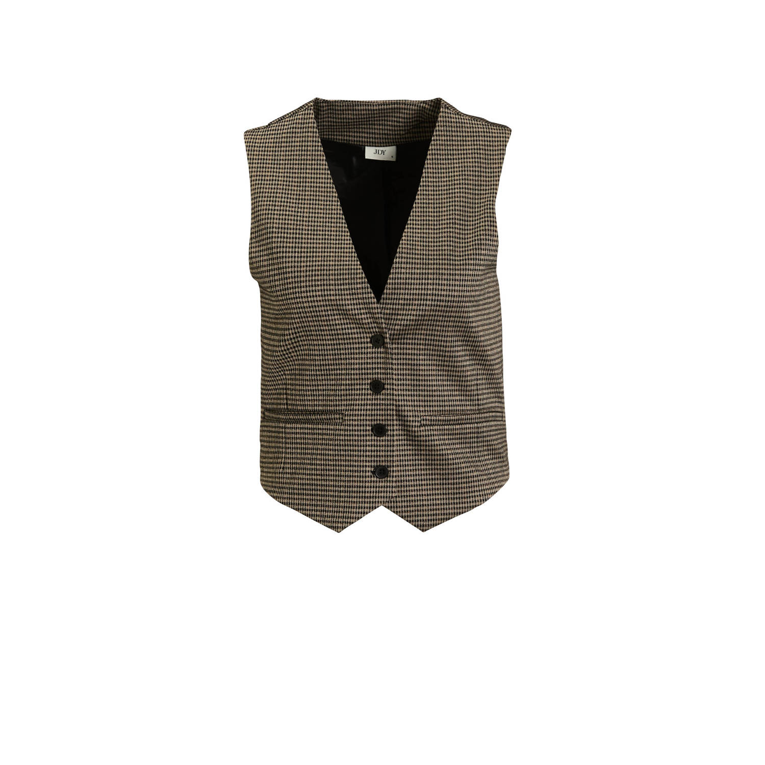 JDY geruit gilet GEGGO bruin