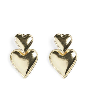 oorbellen met hartjes PCNANA goudkleurig