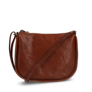 leren crossbody tas cognac