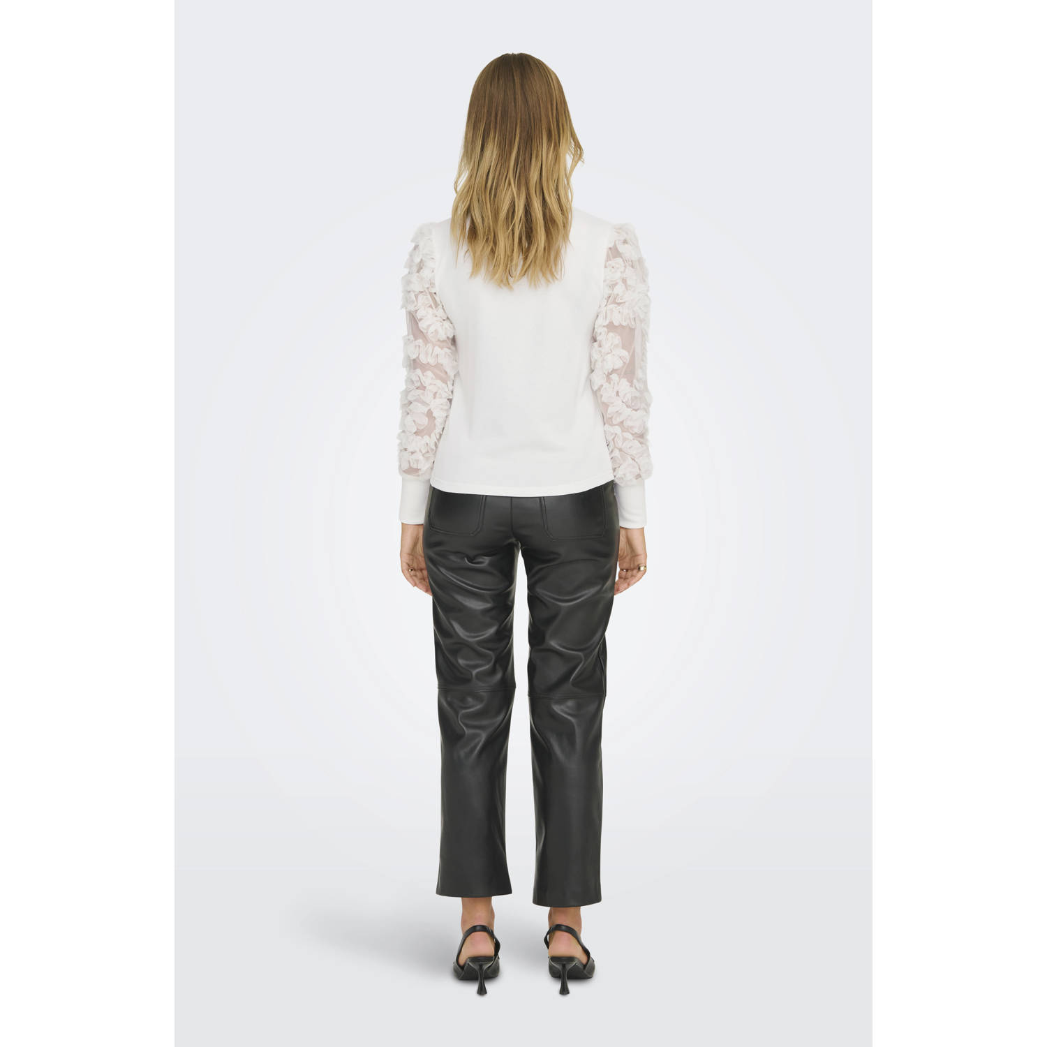 JDY Shelly Sterk x Wehkamp semi-transparante sweater FAIRVIEW