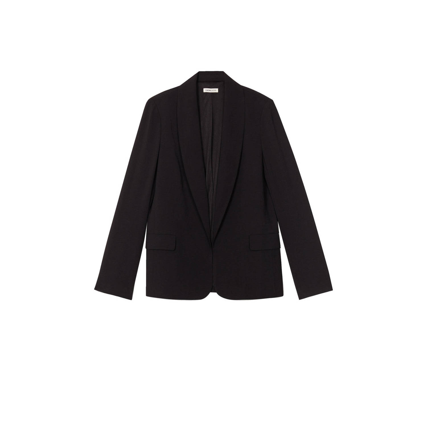 Cache rechtvallende blazer zwart