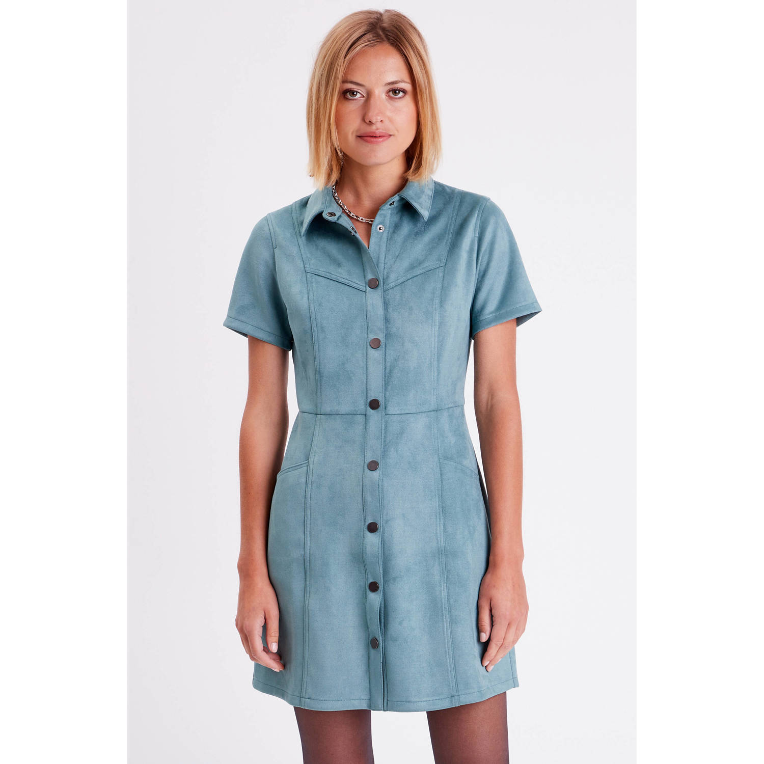 Cache blousejurk blauw