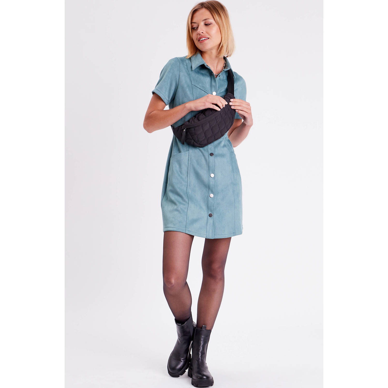 Cache blousejurk blauw