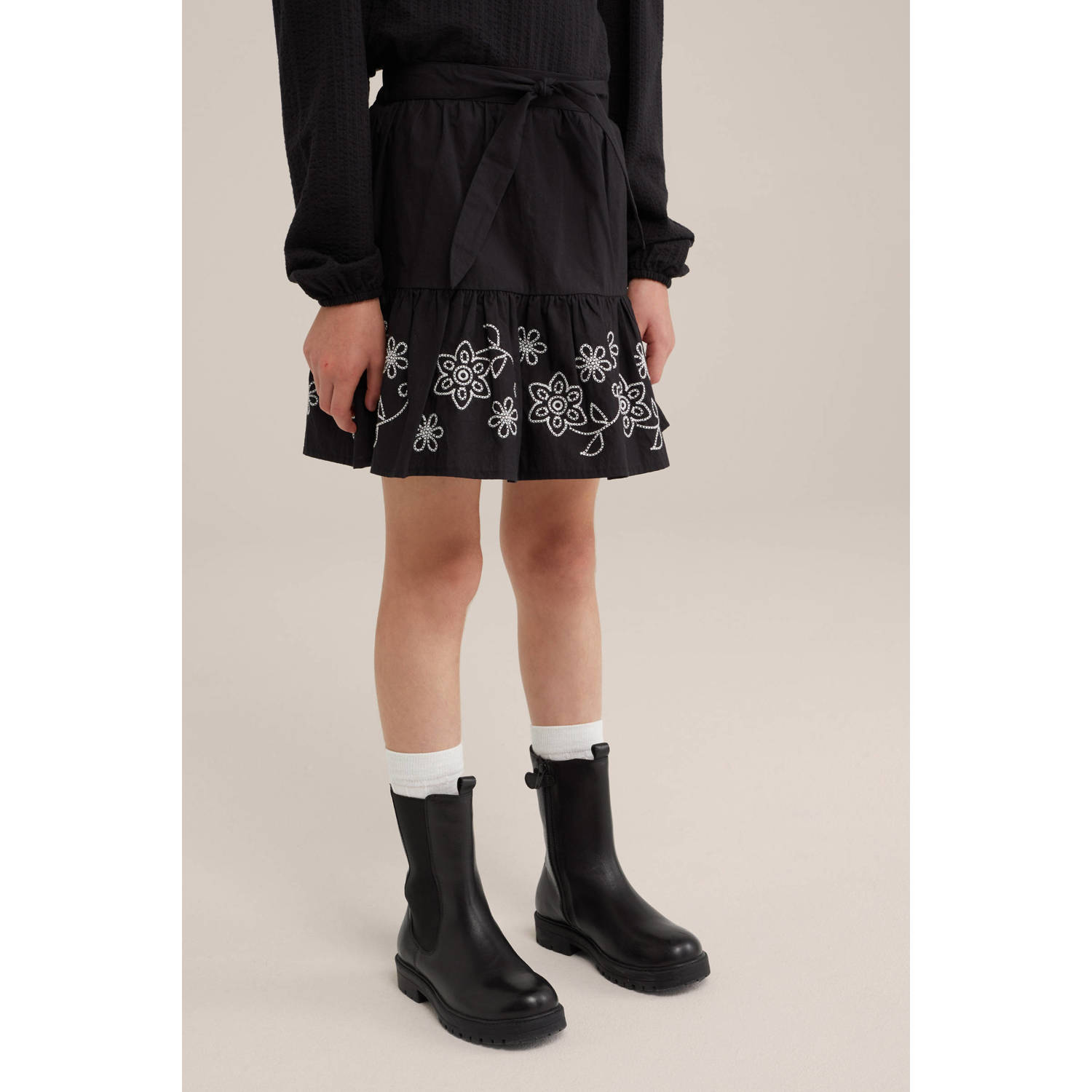 WE Fashion korte rok zwart