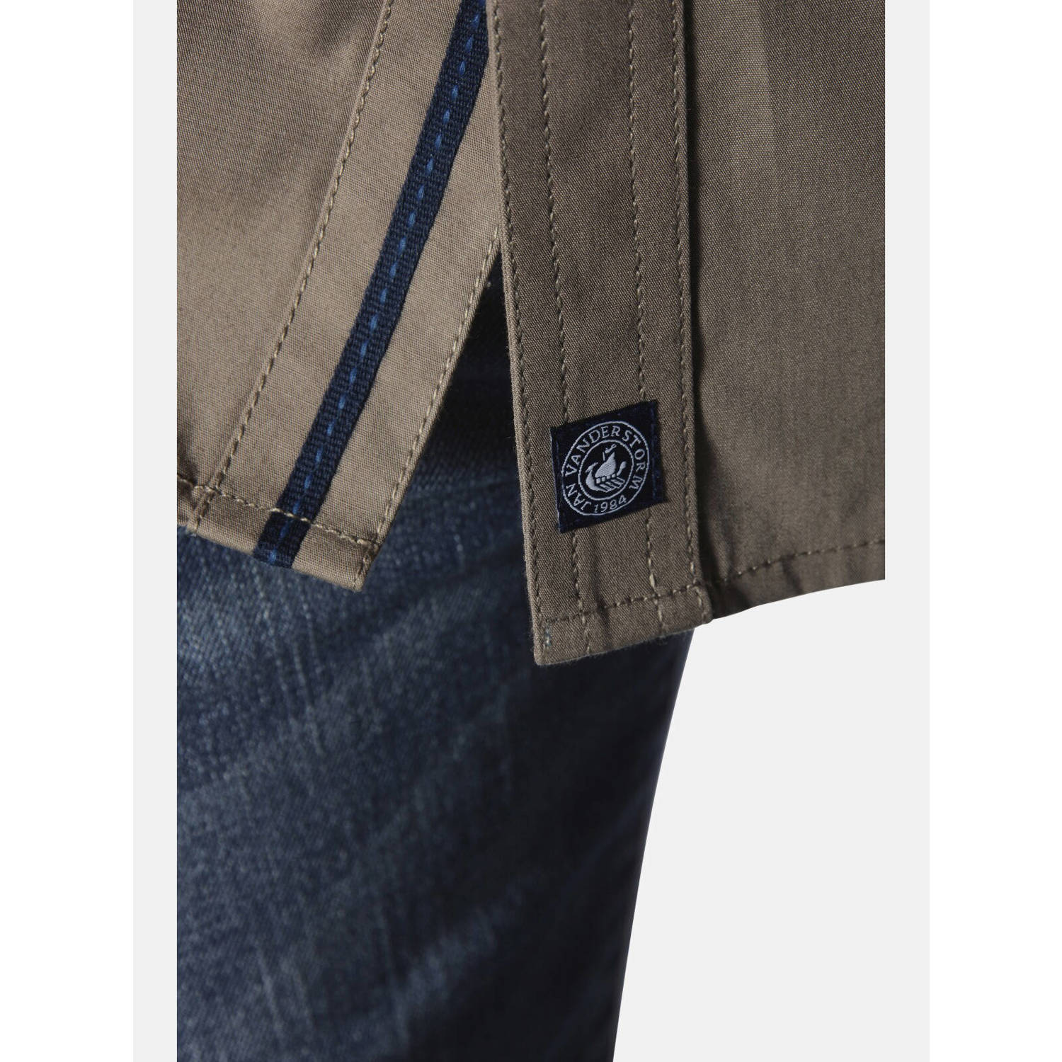 Jan Vanderstorm casual overhemd beige
