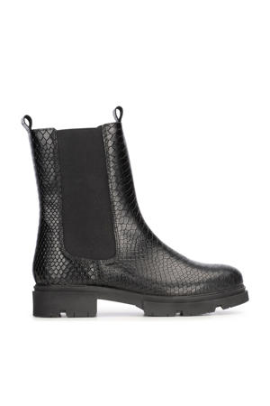 Sophie  leren chelsea boots zwart