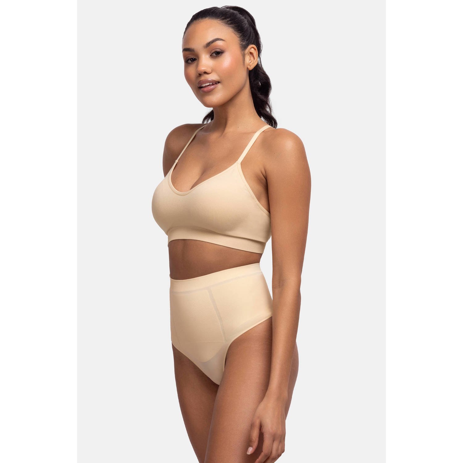Dorina high waist corrigerende string Absolute Sculpt beige