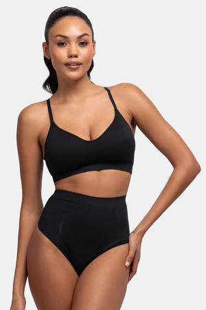 high waist corrigerende string Absolute Sculpt zwart
