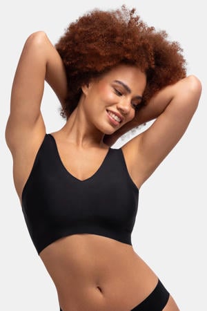 seamless voorgevormde bh top Airlite zwart