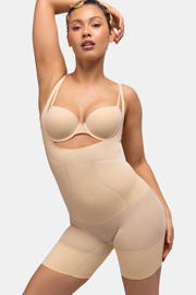 thumbnail: Dorina open bust corrigerende bodysuit Absolute Sculpt beige