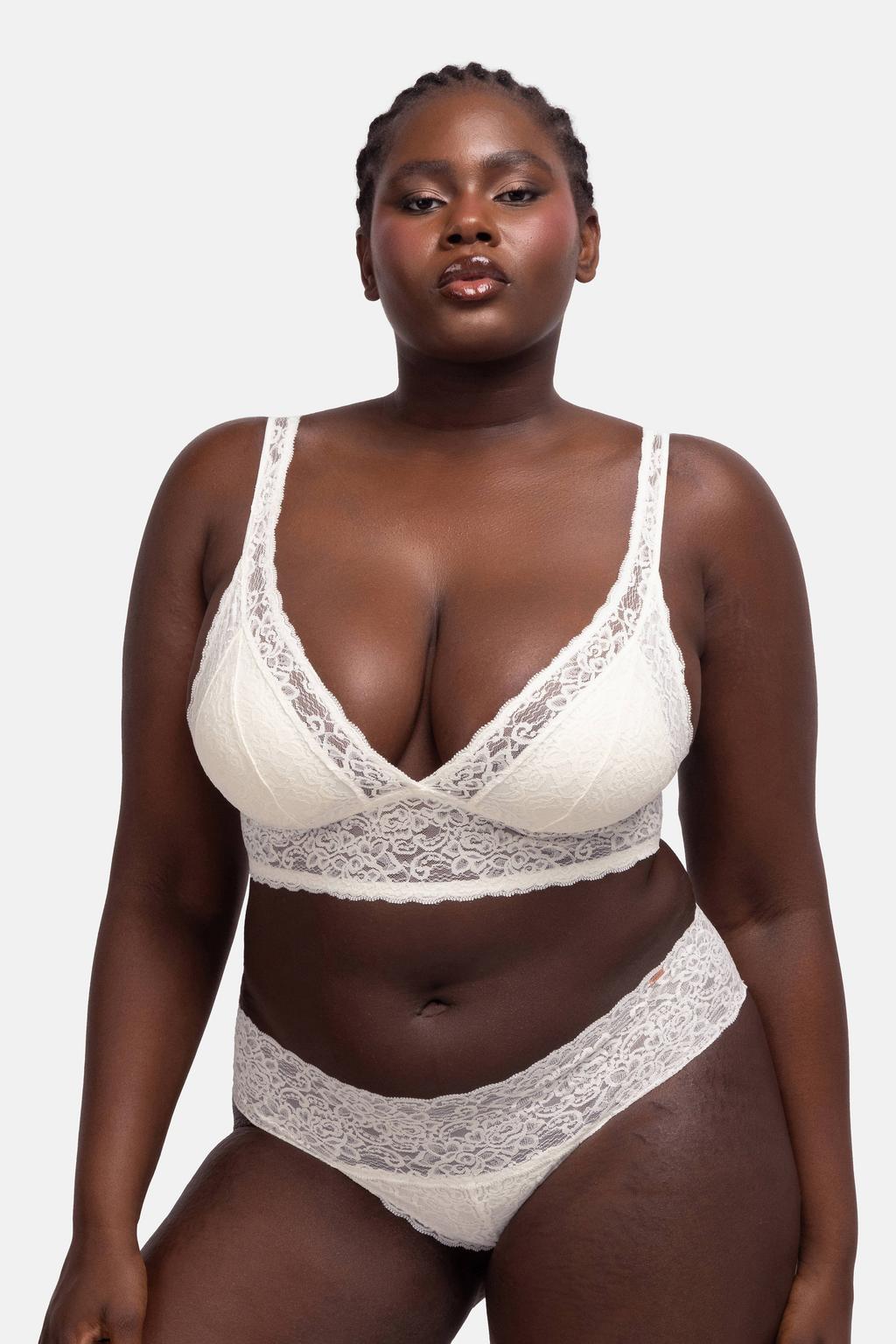 Dorina voorgevormde bralette Lana (set van 2) groen/ecru