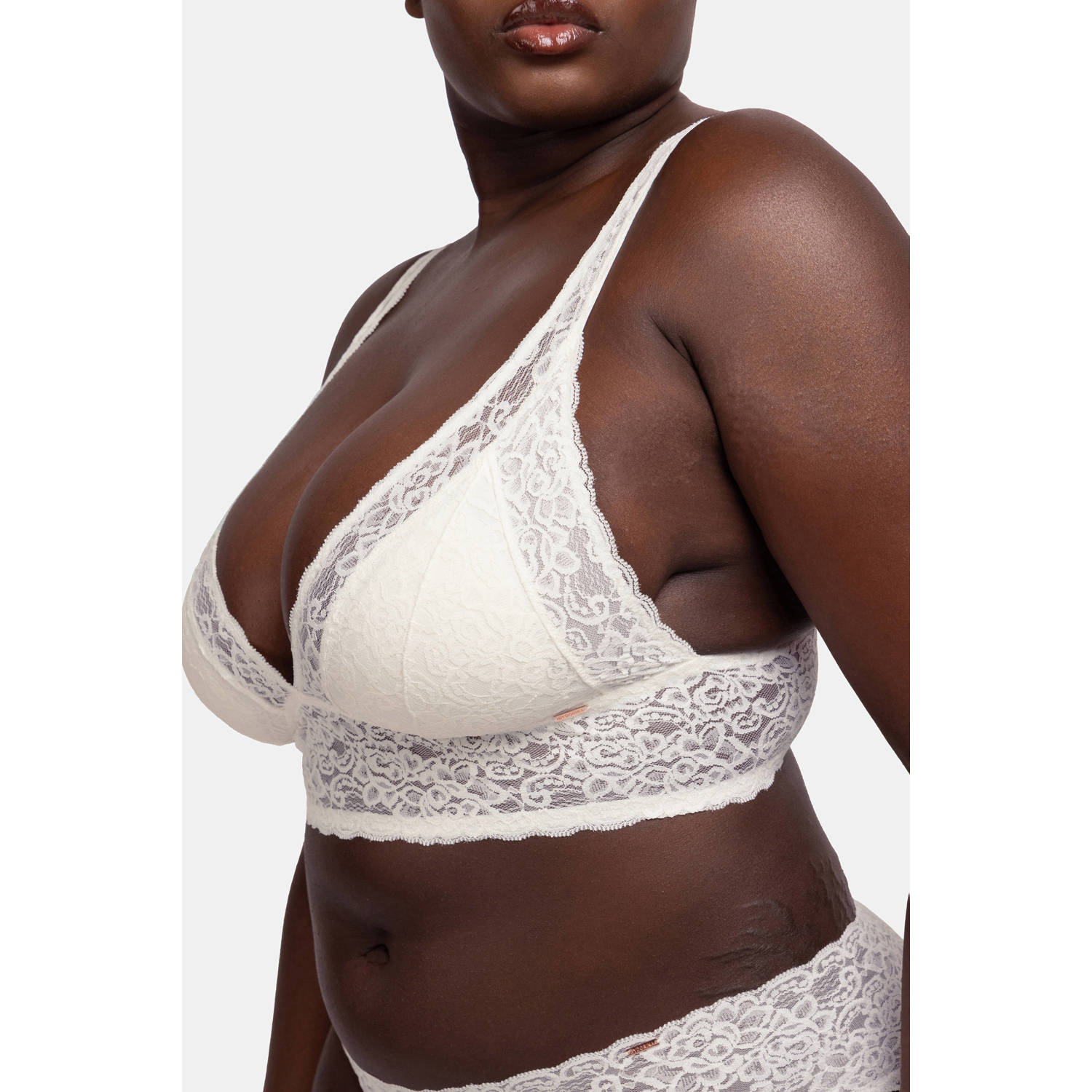 Dorina voorgevormde bralette Lana (set van 2) groen ecru