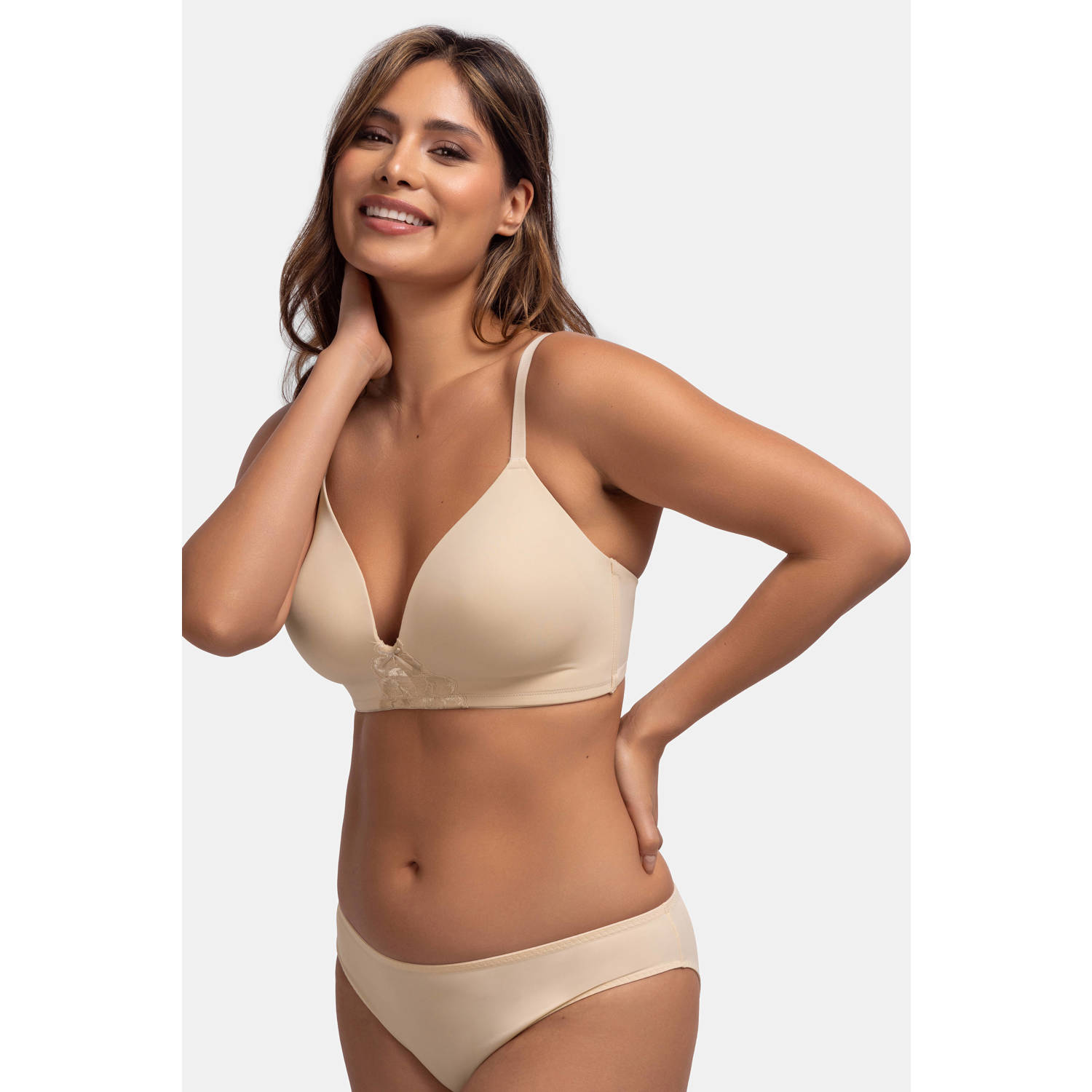 Dorina voorgevormde bh zonder beugel Michelle beige