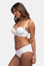 thumbnail: Dorina voorgevormde strapless balconette bh Michelle wit