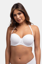 thumbnail: Dorina voorgevormde strapless balconette bh Michelle wit