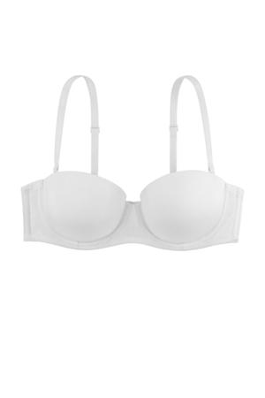 voorgevormde strapless balconette bh Michelle wit